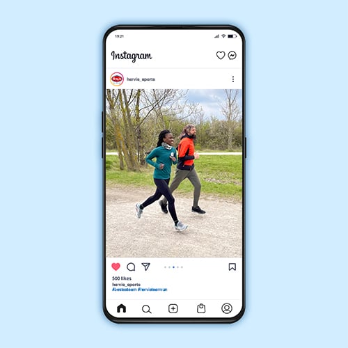 Werde Teil der #hervisteamrun Community! Werde Teil der #hervisteamrun Community!